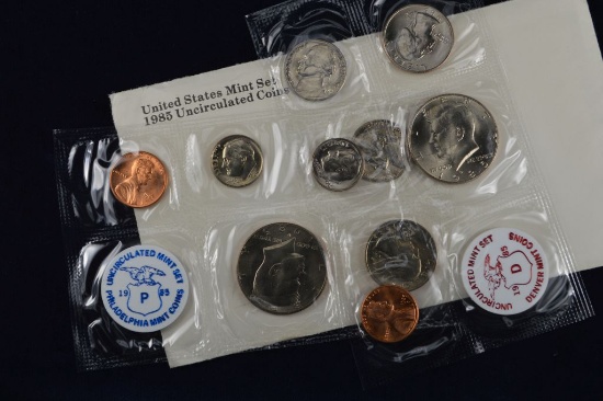 1985 United States Mint Set From Coins Magazine, Packaging not from the min
