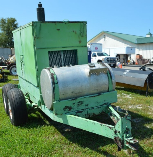 1970 Onan Electric Plant, Large Pull Type Generator, V8 Gas Powered, 200AMP