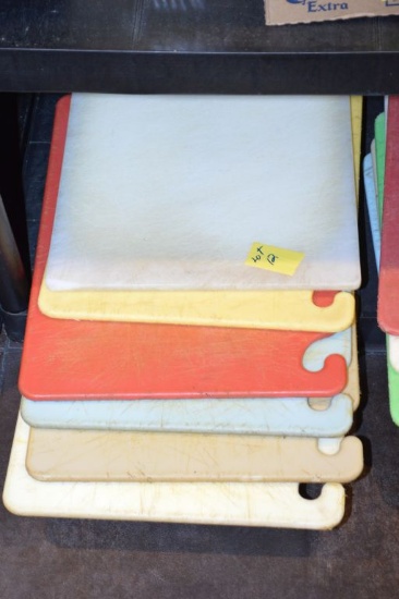 6 Colored Used Cutting Boards