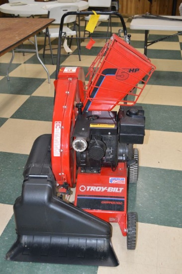 Troy Bilt 5 HP Chipper/Vac, Recoil Start, 24" Vac Head