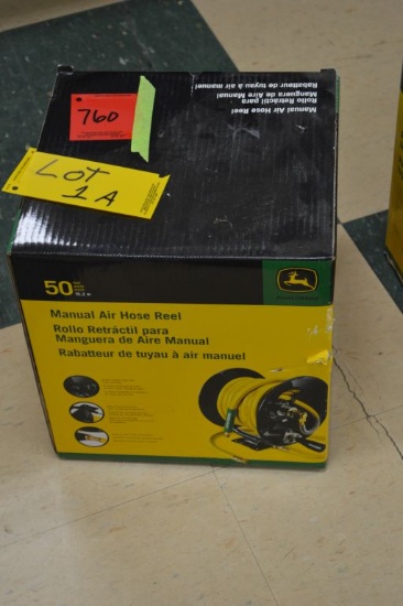 50' John Deere Manual Air Hose Reel