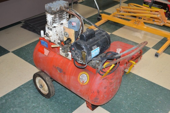 Orscheln Electric Air Compressor on Wheels, Older