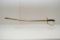 Brass Embelished Handle Sword w/ M 47 Stamped on Metal & Brass Sheath, No o