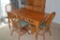 Rectangular Table with 4 Bent Wood Spindle Chairs