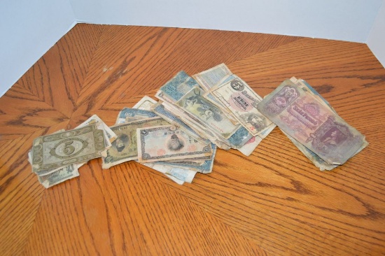 Small Lot of Old Foreign Currency