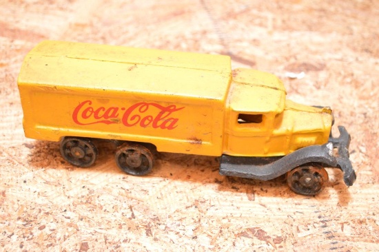Cast Iron Coca Cola Delivery Truck - Some Rust