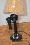 Rotary Dial Vintage Phone Converted into a Lamp