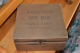 Parkview Hand Made Fancy Tails 10 cent Cigar Wood Box