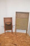 Pair of National Brass WashBoards - 1 modifies