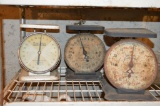 Group of 3 Vintage American Family Kitchen Scales