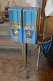 25 cent Double Gum Ball/Toy Dispenser on Stand