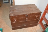 Large Trunk Painted Brown