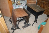 Pair of Old Wood School Desk