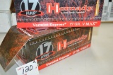 2 - Boxes, 500 rnds each In 50 rnd Containers, Hornaday 17 HMR, 17 grn V-Ma