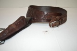 Leather Ammo Belt w/ Holster, Nice Design