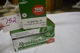2 Full Boxes of 100 Remington 38 Special + P, 125 gr. JHP (2xBid)