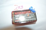 1 Box of unopened Winchester 22 LR 37 gr rarmit segmenting expansion