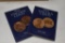 2 - Warman's Lincoln Cent Albums, 1 - album missing 1 coin and 2nd album pa