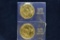 2 Apollo Space Dollar Commemorative Coins