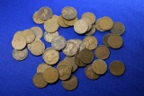 Group of 48 1920's Wheat Pennies - Circulated