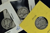 2 - 1927-D & 1928-D Mercury Dime (3) Total Coins