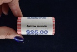 Shotgun Roll of UNC Andrew Jackson $1 Coins