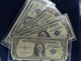 4 - $1 Silver Certificates. 1935 C, D & 2 E