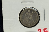 1887 Seated Dime