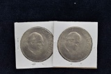 2 - 1965 Silve Winston Churchill Coins
