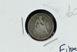 1854 Liberty Seated ½ Dime