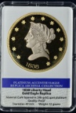 1838 Liberty Head Gold Eagle Replica