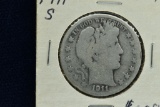 1911-S Barber Half Dollar