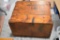 Hinged Top Old Wood Storage Box