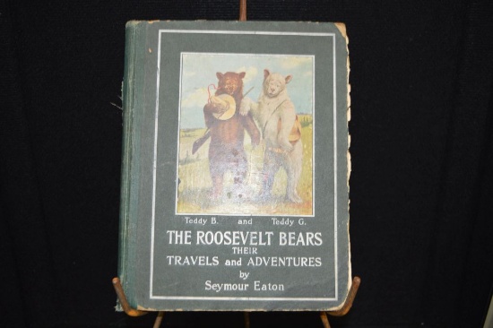 Roosevelt Bears Hard Cover Book, Missing some colored pages