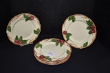 6 - Francescan Ware Apple Pattern Salad Plates, 9 1/2