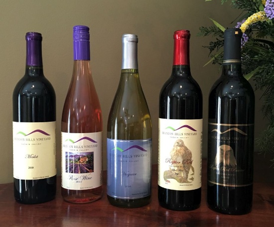 Case of Wine from Brandon Hills Vineyard