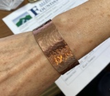 Hammered Copper Cuff Bracelet