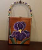Hand painted cigar box purse
