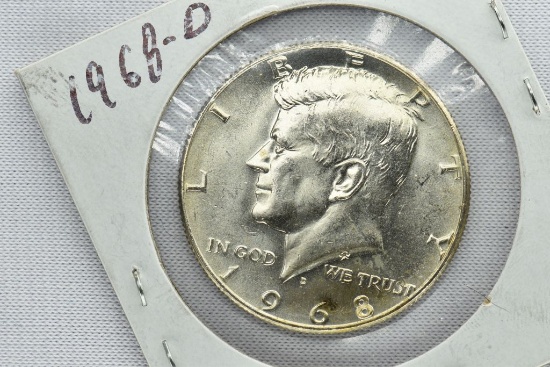 1968-D Kennedy Half Dollar, UNC