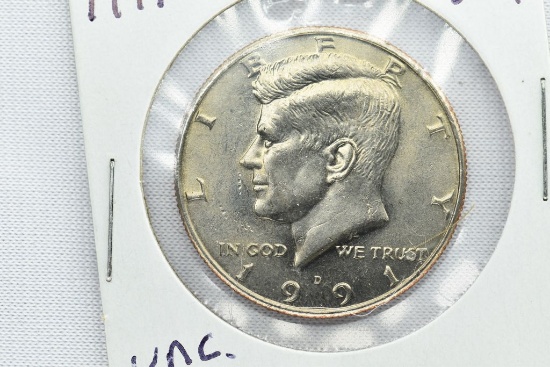 1991-D Kennedy Half Dollar, UNC