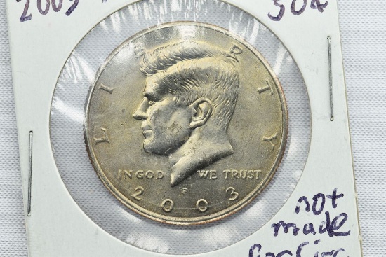 2003-P Kennedy Half Dollar, Not Made for Circ