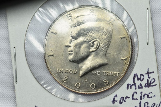 2005-D Kennedy Half-Dollar, Not Made For Circ, Toned Reverse