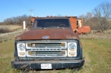 Chevy C50 Grain Truck, Single Axle, 18’ Metal Omaha Standard Box, 80,000 Mi