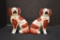 Pair of Staffordshire Dogs: Male & Female - Male Dog has been Repaired