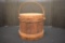 Small Wood Sugar Bucket w/Lid