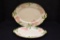 Franciscan Ware Dessert Rose Dishes: Group of 2 Oval Serving Platters - Sma