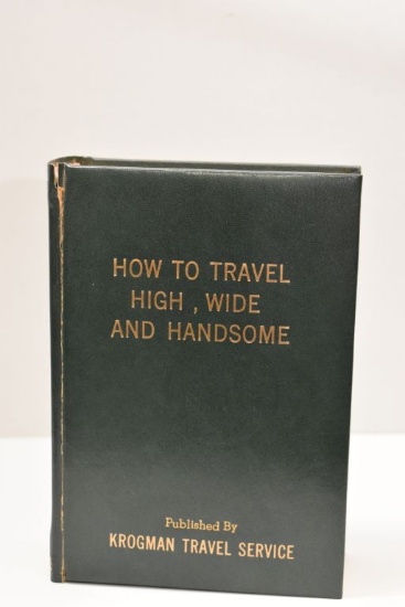 "How to Travel" False Book w/Spirits Inside