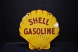 Porcelain Shell Gasoline Sign, 1-sided