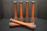 Group of 6 Wooden Spools