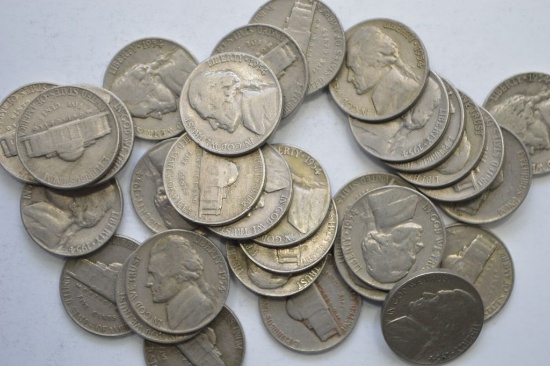 31- 1954 Jefferson Nickels